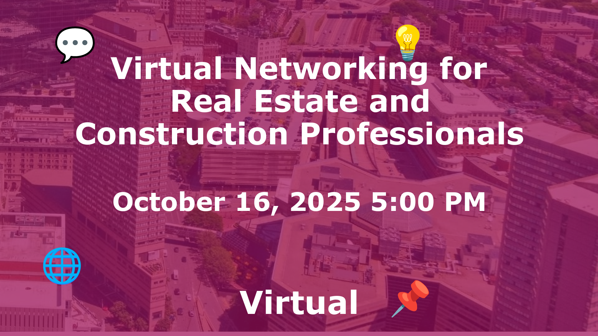 Virtual Networking for Real Estate and Construction Professionals event image